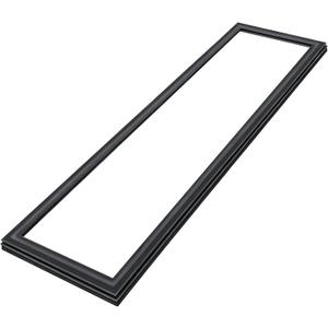 Upgraded Black Freezer Door Gasket Replace for 2159082 2196242 2309533 W10911422 443025 2171186 2221314, Compatible with Kenmore Whirlpool Amana Maytag SidebySide Refrigerator Freezer Door Seal