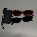 miyya Old Money Polarized Oval Sunglasses  2025 Edition, UV400 Protection, Feather-Light Fit & Trendy Colors (Black/Leopard Beige)