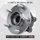 Vurkcy Front Left/Right Wheel Bearing Hubs Assembly Compatible with Nissan Altima 2007-2012 (2.5L 4-Cylinder Models Only), 5 Lugs w/ABS, Replaces 513294, 1PCS