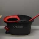 O-Cedar EasyWring Microfiber Spin Mop, Bucket Floor Cleaning System, Red, Gray, Standard