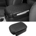 BIBLOZ Center Console Armrest Cover for Toyota 4Runner 2010-2022 2023 2024 Accessories Leather Center Console Cover Armrest Cover Cushion Protector