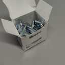 Jetec 6 Pieces Mini Blind Brackets for Window Blinds, with Screws (1.18x1.18 Inch)