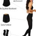 Hanes EcoSmart Women's Same to Waist, Sheer Toe, Blackout Opaque Tights