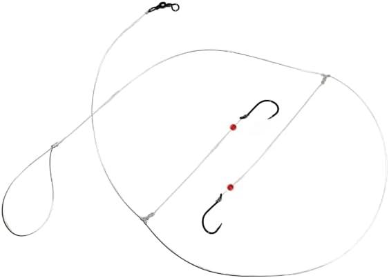 High Low rig High Carbon Steel Octopus 4/0 Hooks Berkley 60lb Surf or Deep Drop Salt Water hi Low rigs Boat hi lo rigs Made in USA