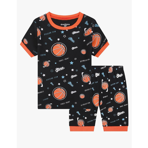 Benaive Boys Summer Pajamas 4 Pieces Cotton Kids PJs Shorts Sleepwear Size 12 Years