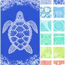 Vikumond Thin Turkish Beach Towel Lightweight Soft Cotton Extra Large XL Oversized Sand Free Sandproof Absorbent Quick Dry Towels Cloud Bath Pool Travel Compact Essentials Accessories for Adult Gifts