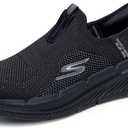Skechers Men's Max Cushioning Premier 2.0 Slip-ins Sneakers (8 X-Wide, Black/Black)