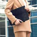 Case for Samsung Galaxy Tab A9 Plus 11" 2023 (SM-X210/X216/X218),360 Degree Rotating PU Leather Folio Protective Case with Auto Sleep/Wake,Card Holder&Shoulder Strap for Woman Man,Black