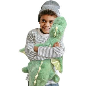 Pterosaur Stuffed Animal with Wings - Cute Soft Dinosaurs Plush Toys Little Flying Dragon Plushies Pillow Doll Christmas Birthday Gifts for Kids Boys Girls (Green,27.55inch/70cm)