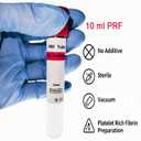 10 ml PRF Tubes-No Additive Collection Tubes for Laboratory PRF Preparation, Individually Wrapped(50P-RED)