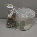 EDISHINE Tripod Table Lamp, Small Cute Bedside Lamp with Linen Beige Lampshade, Nightstand Lamp for Nursery, Bedroom, Kid Room, Living Room, Light Brown Wooden Base, E26 Socket, 14.2 Inch