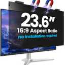 Magnetic 23.6 Inch Privacy Screen for Computer Monitor 16:9 Aspect Ratio, Hanging Removable Anti-Blue/Glare Protector Film, Anti Spy Desktop Security Private Filter 23.6in