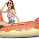 Jasonwell Inflatable Dinosaur Pool Float for Boys Girls Adults 124'' Giant T-Rex Floatie Summer Beach Swimming Pool Inflatables Ride on Party Pool Toys Raft Lounge Kids Tyrannosaurus Rex Toys