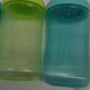 The First Years Squeeze & Sip Toddler Straw Cups - Squeezable Transition Sippy Cup with Silicone Straw - Toddler Feeding Supplies - 7 Oz - 3 Count - Ages 6 Months and Up (Green/Teal)