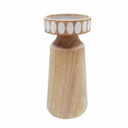 HD Designs 8 in Wood Small Candle Holder -8in
