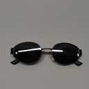 livho 2025 Trendy Oval Sunglasses - Stylish Polarized Shades for Everyday - Retro Metal Frames