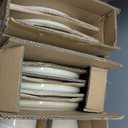 GBHOME Ceramic Dinnerware Sets for 6, 18 Pieces Stoneware Plates and Bowls Sets, Scratch Resistant Dishes, Dishwasher & Microwave Safe, Reactive Glaze-Cappuccino