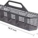 Universal Dishwasher Cutlery Basket Replacement WD28X10128 Dishwasher Utensil Silverware Basket, Compatible with Part No. AH959351, EA959351, PS959351, WD28X10127, WD28X10132