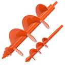 Insaga 2Pack Auger Drill Bit for Post Hole Digger, Spiral Garden Earth Auger Bulb Drill Bit for Planting 1.6 x 9'' and 4 x 12'', Hole Digger for Fence Posts,Flowers Plants, Fits 3/8" Hex Drive Drill