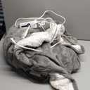 Electric Heated Blanket 72"x84" Full Size - Dual-Sided with Microplush & Sherpa Fabric, 4 Heat Settings & 10 Hours Auto Off, Machine Washable - Light Gray