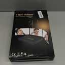 JUSRON 360 Viewing Angle Self Hair Cutting Mirror, Clear Anti-Fog HD Glass (Black Without LED Without Accessories)