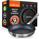 Non Stick Frying Pan | 10 inch Professional Cookware Aluminum Nonstick Coating Skillet | PFOA and PTFE free, Scratch Resistant, Induction & Oven Safe Cooking | All stovetops