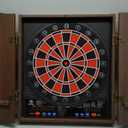 Electronic Dart Board LED Electric Digital Scoreboard Dart Boards for Adults with MDF Cabinet, up to 8 Players, 34 Games,355 Variations - 12 Soft Tip Darts & 100 Replacement tips - Great for Game Room