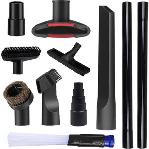 11 Pcs Universal vacuum brush attachment, vacuum accessories and attachments, 1 1/4 inch vacuum attachments for shop vac accessories, Floor Brush Vacuum Extension Wand Vacuum Hose Adapter