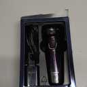 Flyco FS372 Men's Waterproof Electric Shaver IPX7 Wet & Dry Rechargeable Rotary Razor with Pop-up Trimmer, Dark Violet