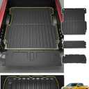 Bed Mat & Tailgate Liner for Honda Ridgeline (2017-2026 2025, 5.3FT), All Weather Bed Liner with Storage Mat, TPE Heavy Duty Tailgate Protector, Non-Slip & Waterproof, 2022 2023 2024 Truck Accessories