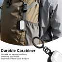 2 x for Airpods Pro 3 Case Clear, Soft TPU Transparent Anti-Yellowing for Apple AirPods Pro 3rd Generation (2025) Case Cover for Men & Women with Keychain, Military-Grade Shockproof, Clear+Black