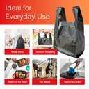 Reli. T-shirt Bags (300 Count) (Black) (11.5" x 6.5" x 21") - Black Plastic Bags (Plain) - Grocery, Shopping, Restaurants