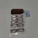 Kerecsen Reading Glasses 5 Pairs Fashion Ladies Readers Spring Hinge with Pattern Print Eyeglasses for Women (5 Brown, 1.25, x)