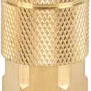 WYNNsky Industrial Air Coupler, 1/4 Inch Body Size, 3/8 Inch NPT Male Threads Size, Brass Air Compressor Hose Fitting