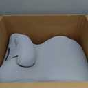 Wedge Pillow for Couples Intimacy, Spine & Hip Alignment Position Cushion, Memory Foam Lift Pillow for Adult Bed, Lounge & Relaxation, Comfort Support for Back, Waist & Posture- Light Grey