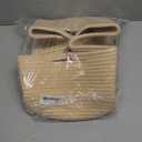 CubesLand Cube Storage Organizer Basket Bin, Rectangular Cotton Rope Basket, 14x10x7.08IN Beige