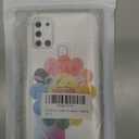 Case for Samsung A21S Floral Transparent Soft TPU Phone Case Air Cushion Shockproof Bumper Protective Phone Cover for Samsung Galaxy A21S,Floral Bear