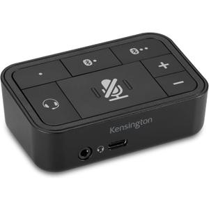 Kensington Universal 3-in-1 Pro Audio Headset Switch (K83300WW), Black, 3.26 x 2.2 x 1.1 in