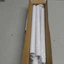 White Shower Curtain Rod 31 to 80 Inch,1 Inch Diameter Adjustable Spring Tension Stainless Steel Telescoping Rod,Easy Install,No Rust