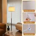 taotanra- Set of 2 Drum Linen lampshade - Handcrafted Fabric Table lamp and Floor lamp Replacement Accessories