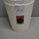 UUJOLY Plastic Small Trash Can Wastebasket, Garbage Container Basket for Bathrooms, Laundry Room, Kitchens, Offices, Kids Rooms, Dorms, (White, 1.8 Gallon/2 Pack)