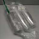 TashiBox plastic cups with lids [24 oz 100cups&100flat lids],Clear Crystal disposable plastic cups,smoothie cups