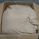 Andency Taupe Oversized King Comforter Set (120x98Inch), 3 Pieces Lightweight Pinch Pleat Cal King Bedding Comforters & Sets, Oversized Pintuck Soft Fluffy Down Alternative Bed Set for All Season