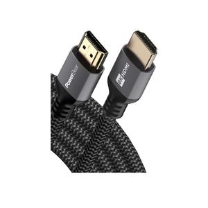 PowerBear 10K 8K HDMI 2.1 Cable 15 ft | 48Gbps High Speed 4K@120Hz Braided Cord 144Hz 8K@60Hz, eARC, Dynamic HDR 10,for Laptop, Monitor, PS5, PS4, Xbox One, Fire TV, Apple TV