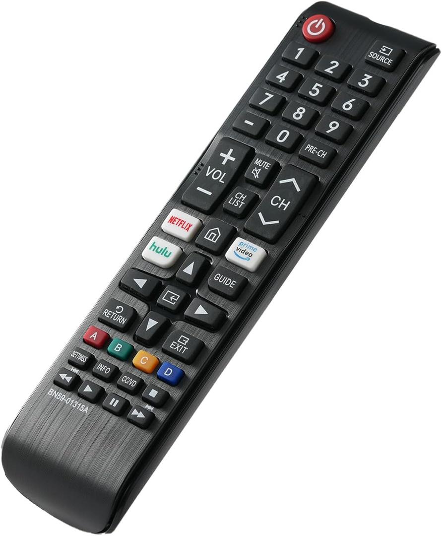 for Samsung TV Remote Replacement,for All Samsung TV and LED/LCD/Plasma TV,with Netflix Prime-Video Hulu Buttons (BN59-1315)