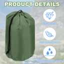 PATIKIL Stuff Sack, Waterproof Outdoor Storage Sack Portable Drawstring Dust Flap Bags Lightweight Sleeping Bag for Camping Hiking Travel