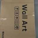 Framed Extra Large Abstract Wall Art for Living Room, Neutral Black and Beige Modern Painting Print, Mid Century Minimalist Horizontal Canvas Artwork for Dining Room Bedroom Hallway Office Wall Decor