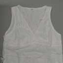 Womens Lace Tank Tops - V Neck Camisole Sleeveless Sexy Going Out Y2K Cropped Halter Vest Top (M, White)