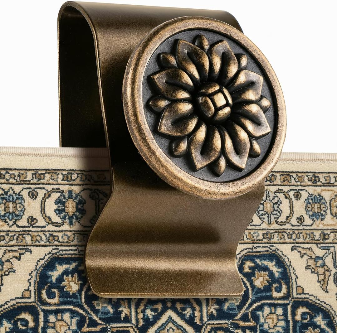 Quilt Hanger for Wall for Display,4 Pack Stainless Steel,Tapestry Hangers,Tapestry Hangers for Walls,(Bronze)