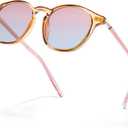 SIPHEW Classic Small Round Sunglasses for Women/Men, Retro Sunglasses Polarized UV Protection Lens for Outdoor/Driving